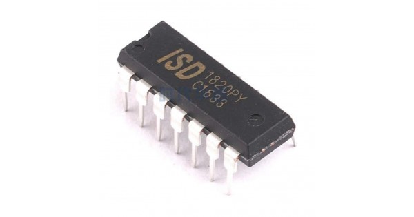 ISD1820 Ses Kayıt / Çalma Entegresi 6-16sn 8ohm Hoparlör Sürücü