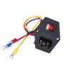 Cabled 220V Power Socket Male With Switch