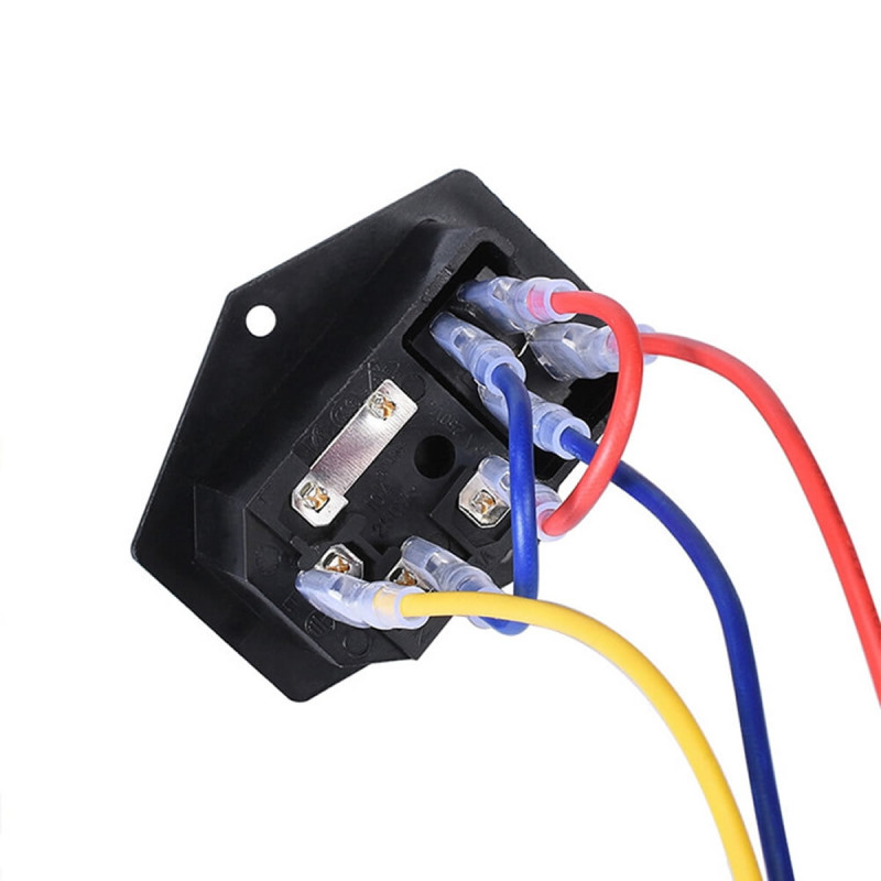 Cabled 220V Power Socket Male With Switch