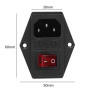 220V Power Socket Male with Switch