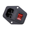 220V Power Socket Male with Switch