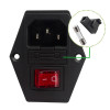 220V Power Socket Male with Switch