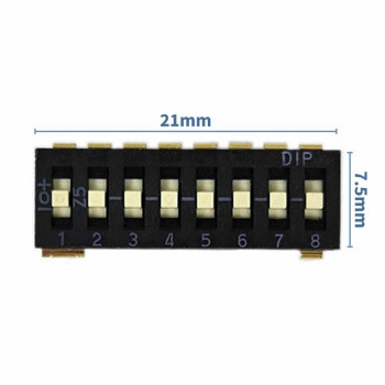 Tristate 8-Way Dip Switch