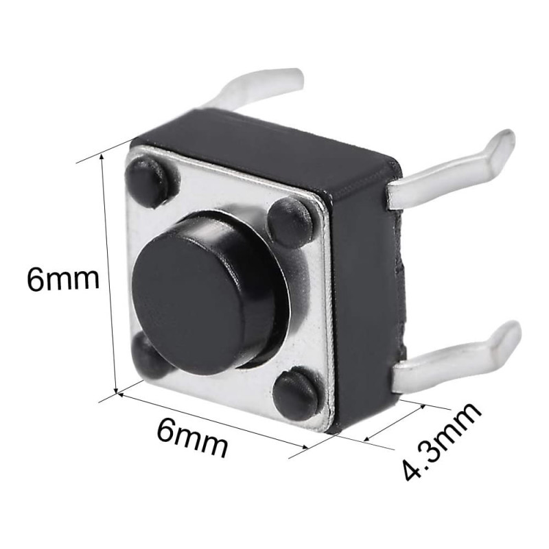 6x6x4.3mm Tact Button