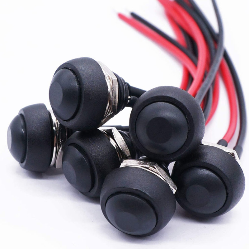 12mm PBS-33B Push Button with 20cm Cable