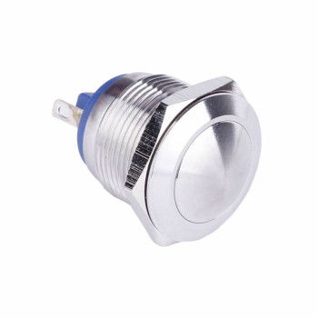 16mm Metal Push Buton Yuvarlak Kafa BT1602