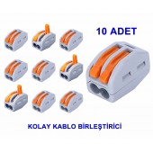 10 Adet 2li Kolay Kablo Birleştirici
