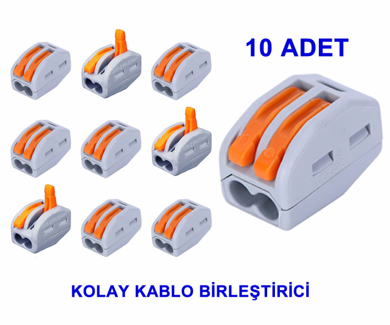 10 Pcs 2 Way Easy Cable Connector