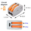 10 Pcs 2 Way Easy Cable Connector