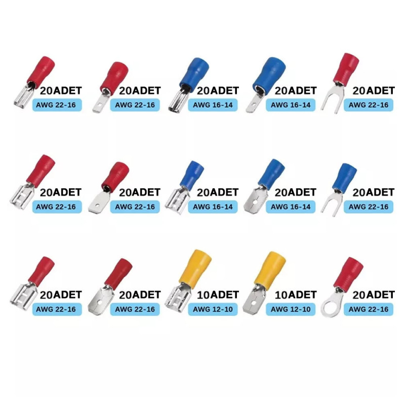 280pcs Insulated Wire Terminal Set