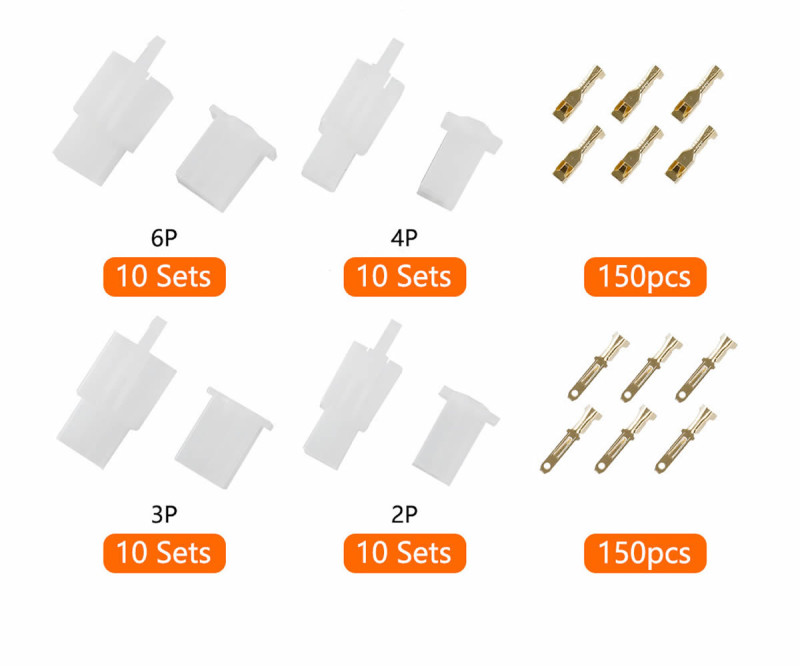 380 Pieces 2.8mm 2/3/4/6 Pin Socket Set