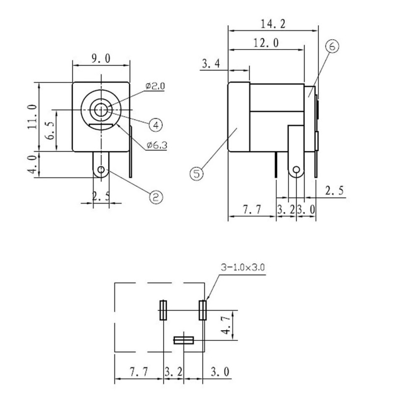5.5mm x 2.1mm DC005