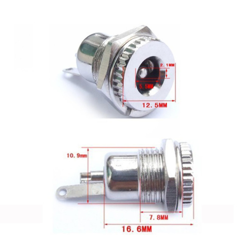 2.1mm DC Power Socket Metal