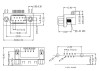 DB9 90 Degree Female Connection Connector