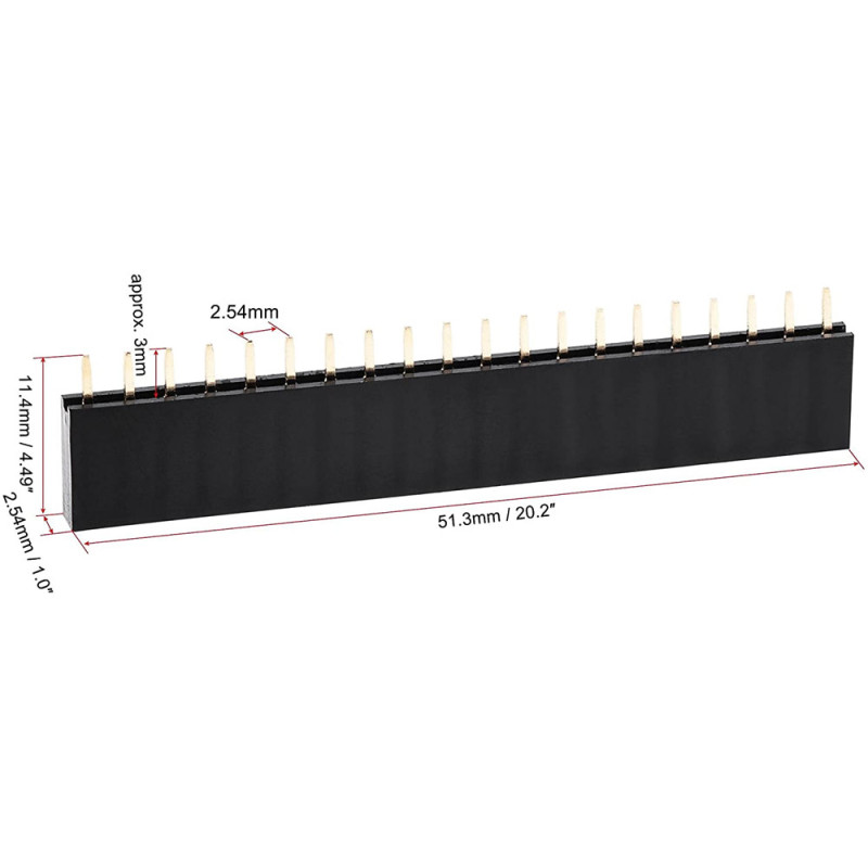 1x20 Pin Female Header