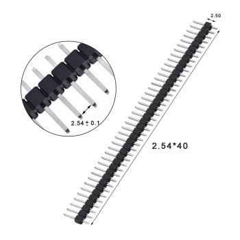 5 Adet 1x40 Pin Erkek Header
