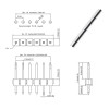 5 Pieces 1x40 Pin Male Header