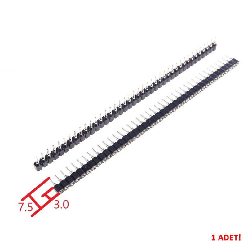 1x40 Pin Precision Dişi Header