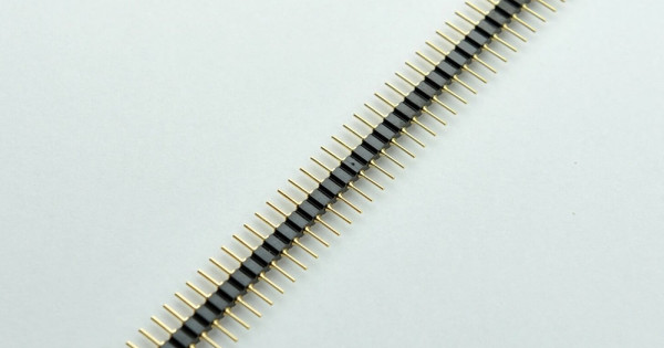 1x40 Pin Precision Erkek Header Tek Sıra 2.54mm 180 Derece Altın