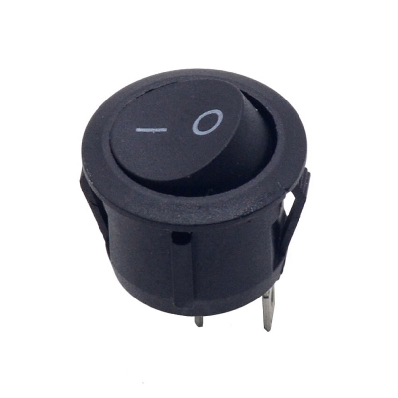 23mm Round 2 Pin Switch Black