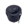 23mm Round 2 Pin Switch Black