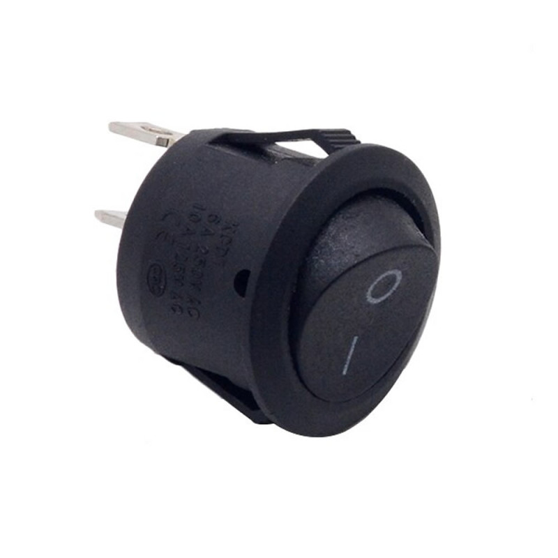 23mm Round 2 Pin Switch Black