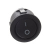 23mm Round 2 Pin Switch Black