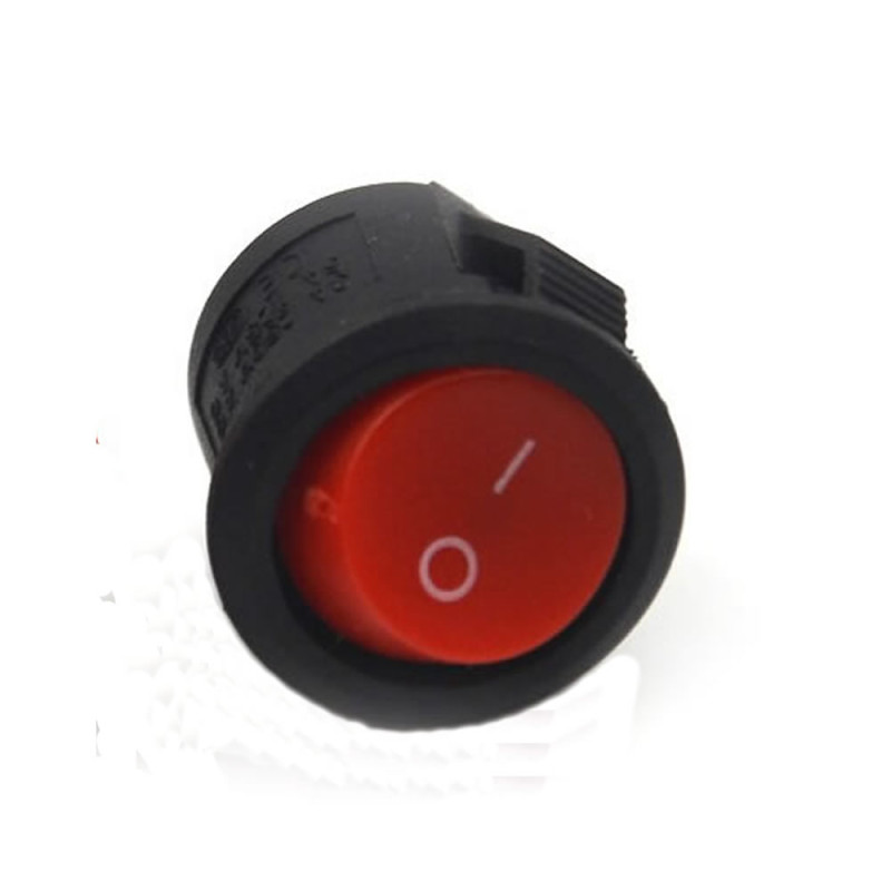 16mm Round 2 Pin Switch Red