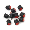 16mm Round 2 Pin Switch Red