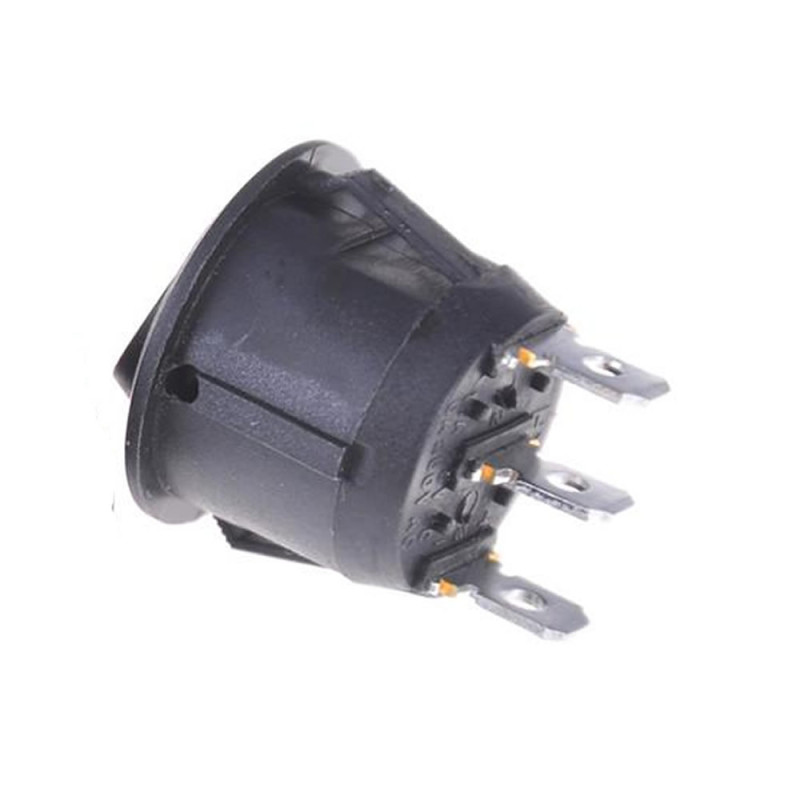 23mm Round 3 Pin Switch Black
