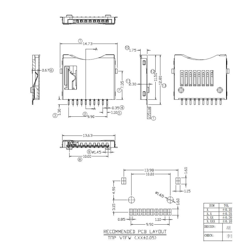 Micro SD Socket