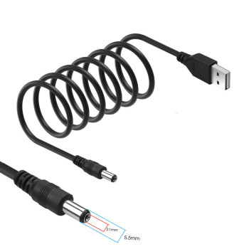 USB to 2.1mm Adapter Converter Cable