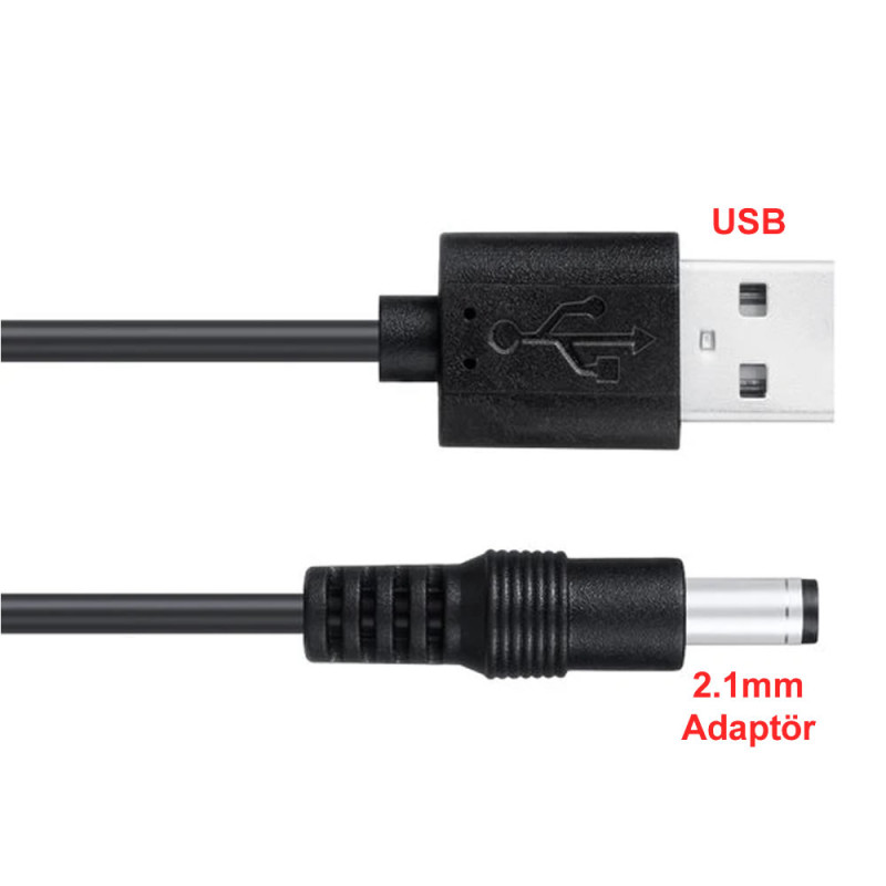 USB to 2.1mm Adapter Converter Cable