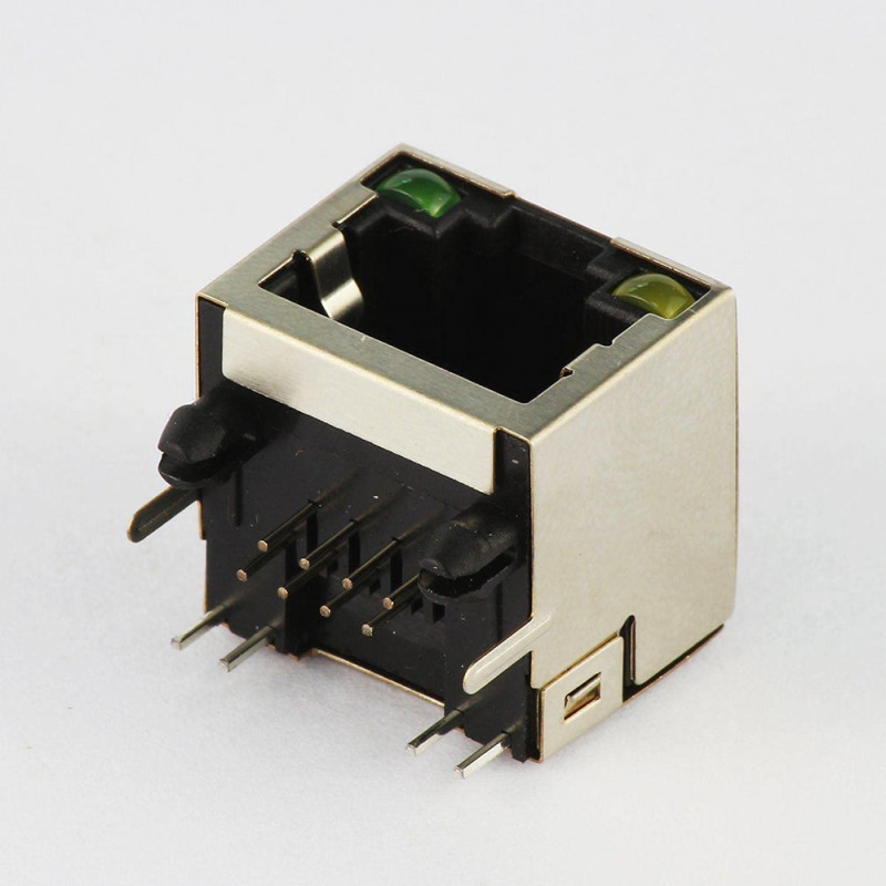 RJ45 8P8C Metal With Led