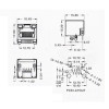 RJ45 8P8C Metal With Led