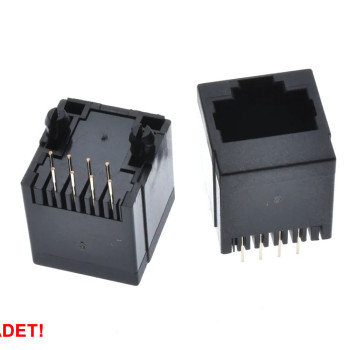 8P8C Plastic RJ45 Vertical