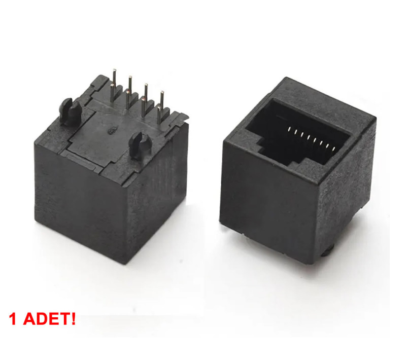 8P8C Plastic RJ45 Vertical