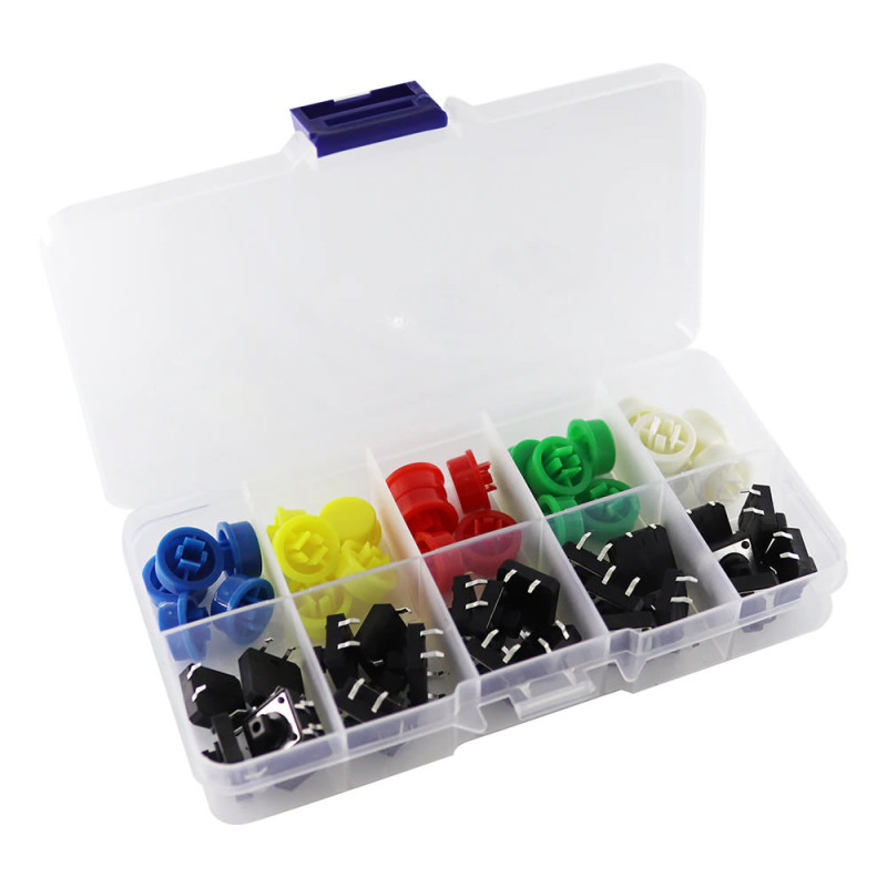 12x12mm Tact Button Set 25 Pieces