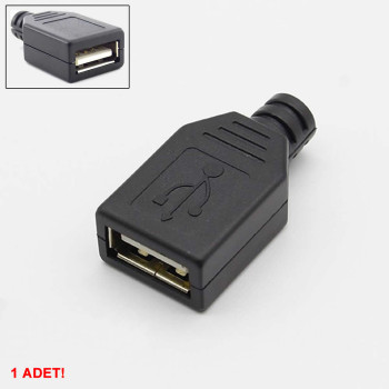 Kutulu Usb Type A Dişi Soket