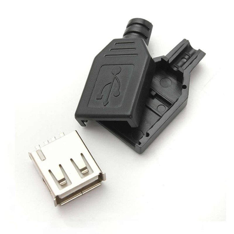 Usb Type A Female Socket with Housing