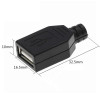 Usb Type A Female Socket with Housing