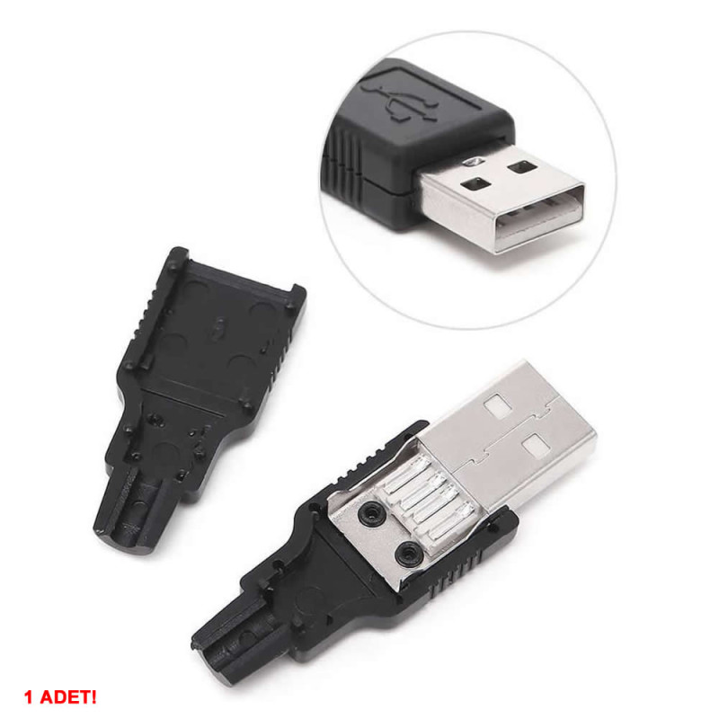 Usb Type A Male Socket with Housing