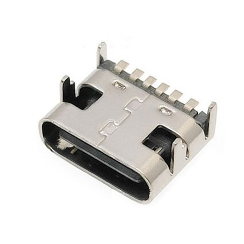 Type-C Usb Socket 6 Pin Smd