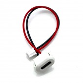 2 Pin Type C Usb Uzatma Kablo 10cm Beyaz