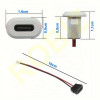 2 Pin Type C Usb Extension Cable 10cm White