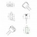 2 Pin Type C Usb Uzatma Kablo 10cm Beyaz