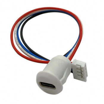 4 Pin Type C Usb Uzatma Kablosu Beyaz