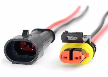 2 Pin Cabled Waterproof Connector Pair