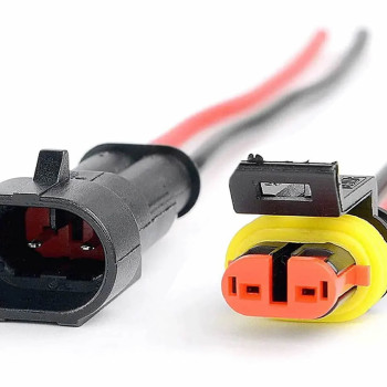 2 Pin Cabled Waterproof Connector Pair