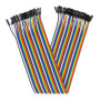 30cm 40 Pin Female Female Dupont Cable
